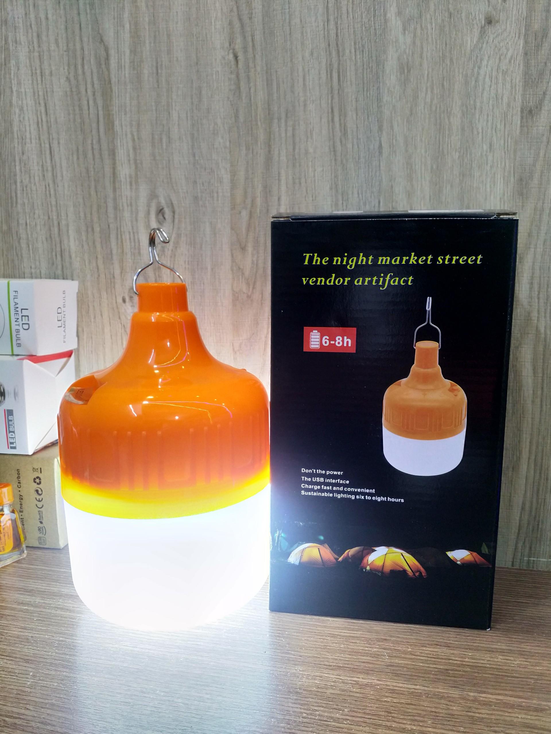 Bóng đèn búp năng lượng mặt trời 100W công nghệ bóng led tiết kiệm năng lượng - có điều khiển - GDHN Loại Tốt