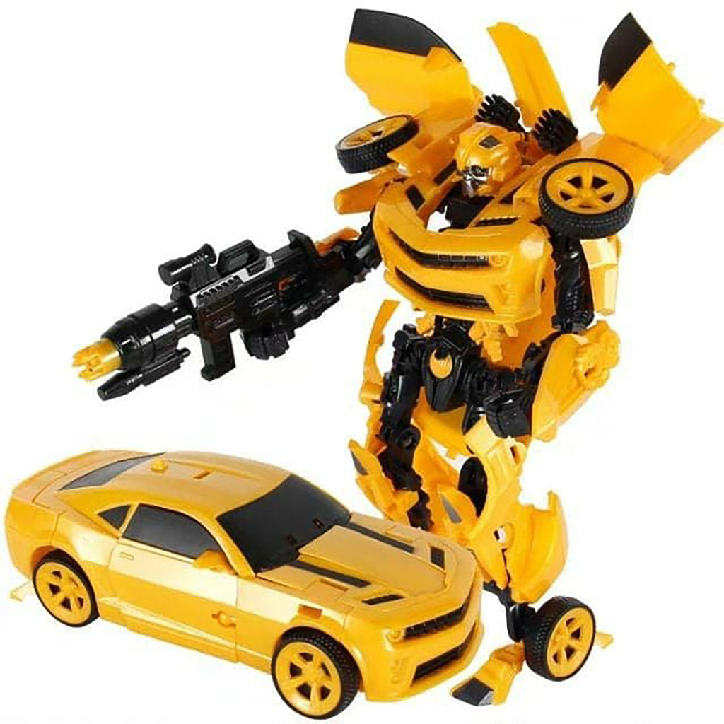 Bộ đồ chơi robot biến hình 2 trong 1 Bumblebee - Robot biến hình Transformer Kỷ nguyên hủy diệt Bumblebee - robot quen thuộc trong series phim Transformer nổi tiếng, cao 23cm