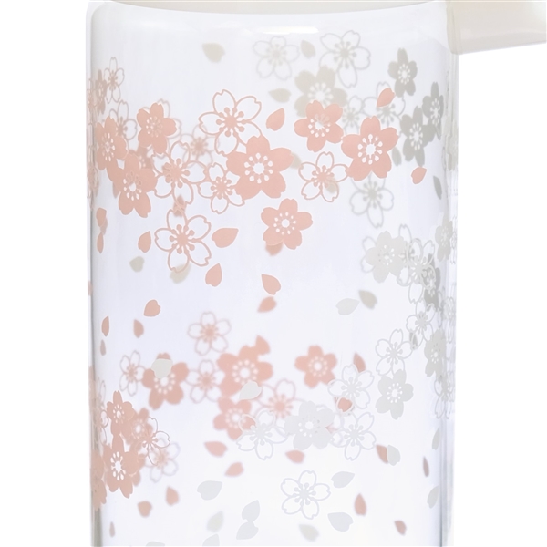 Bình nước thủy tinh chịu nhiệt Iwaki 1.3 Lít họa tiết hoa Sakura Nhật Bản