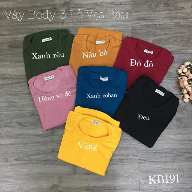 Váy Body 3 Lỗ Vạt Bầu Sexy