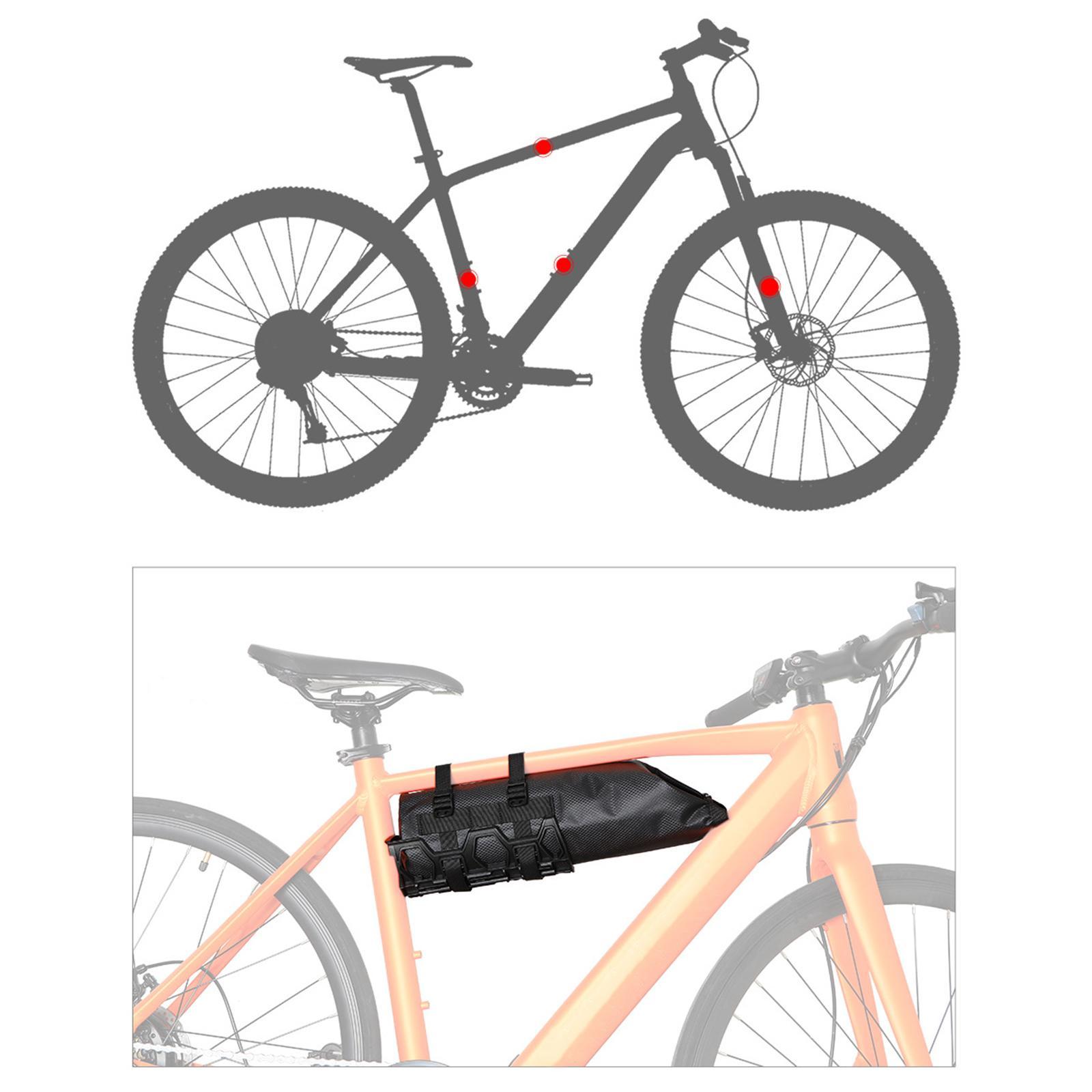 Bike Front Bag Wrench Cycling Bike Front Frame Fork Bag for Touring