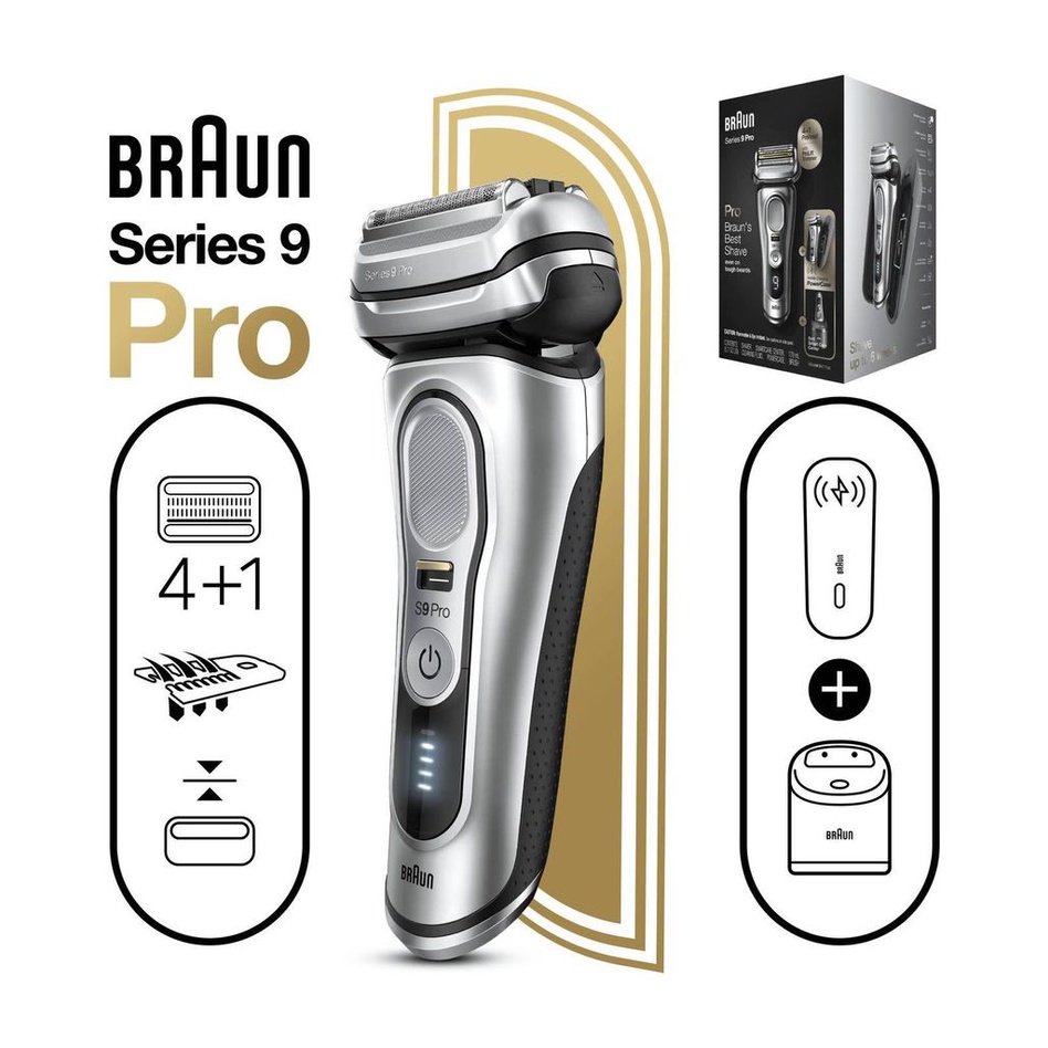 Máy cạo râu Braun Series 9 Pro 9477cc Made in Germany Hàng Chính hãng