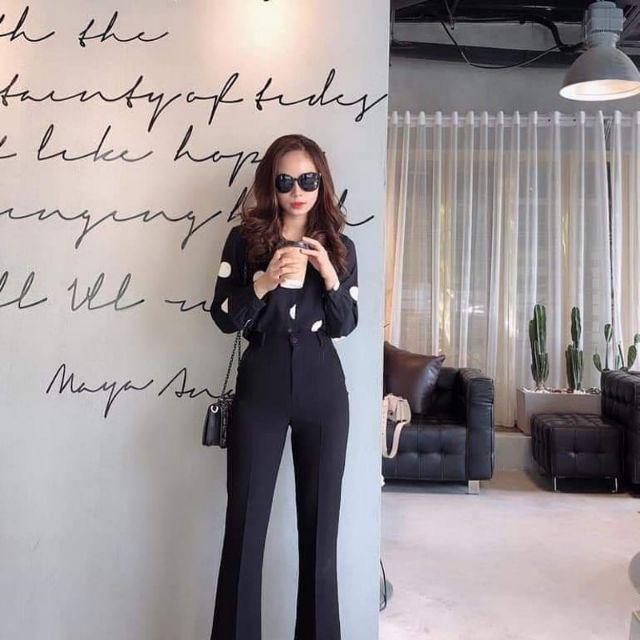 Thời trang quần ống Loe siêu chất vải vitex hot hàng đẹp