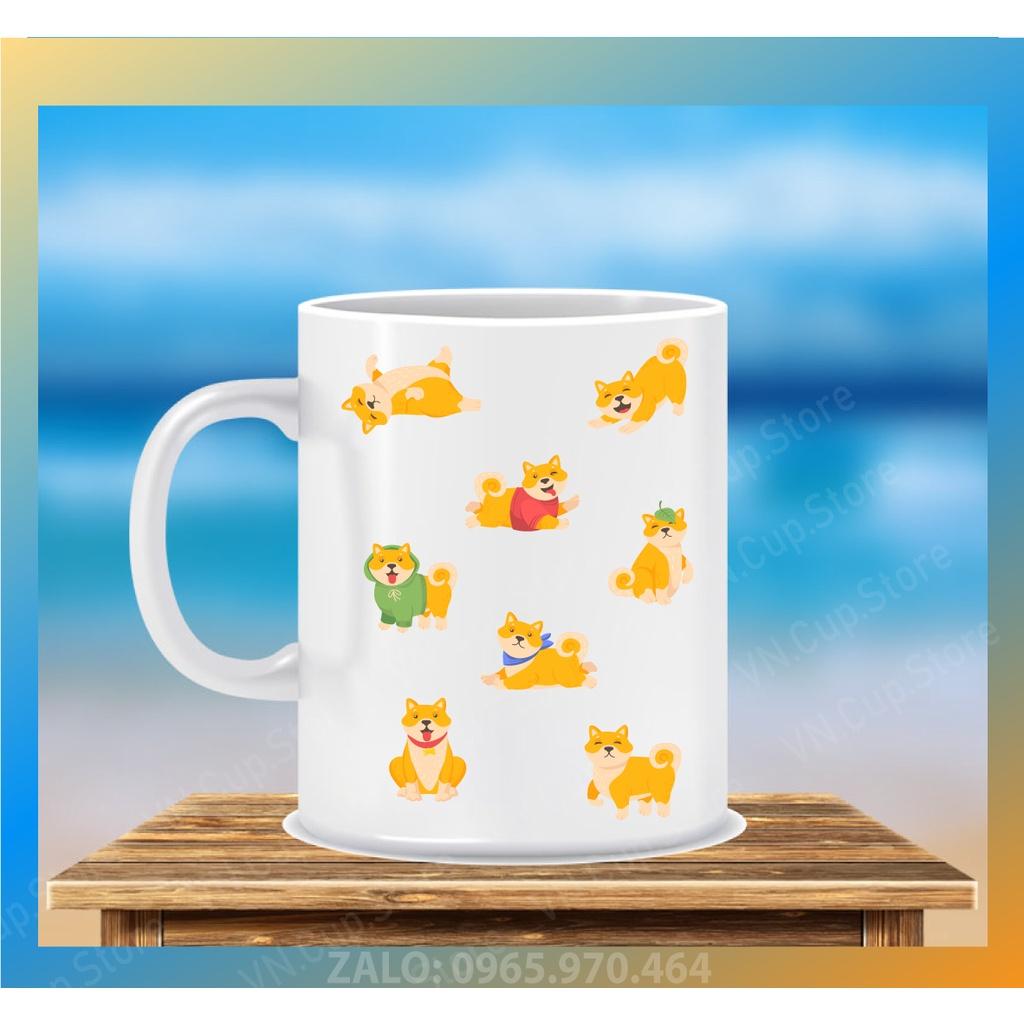 Ly Sứ, Cốc Sứ in Họa Tiết Chó - Ly Sứ Cốc Sứ in Hình Ảnh, Logo Theo Yêu Cầu - In Hình CÁ NHÂN, LỚP, NHÓM, CÔNG TY