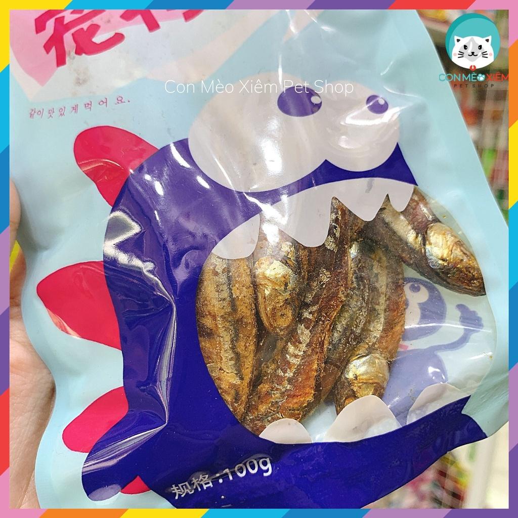 Cá sấy cho chó mèo cá đinh hương tốt cho sức khoẻ 100g, snack cho chó mèo Con Mèo Xiêm