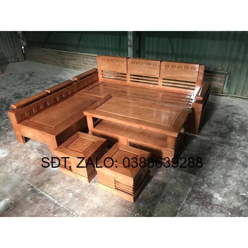 Bộ bàn ghế phòng khách gỗ sồi