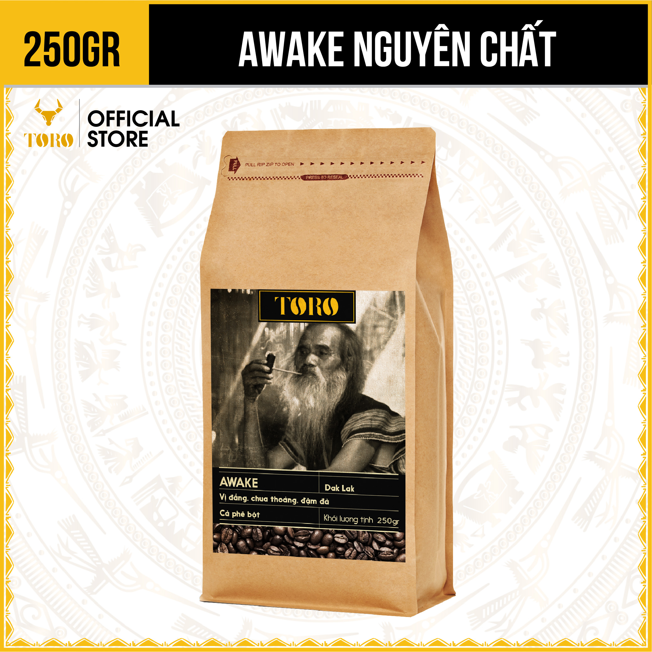Cà Phê Bột Toro Awake Nguyên Chất 100% | TORO FARM
