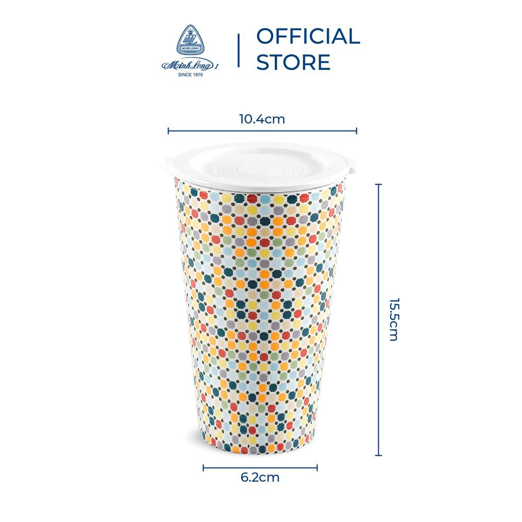 Ly sứ dưỡng sinh Minh Long 0.48 L - Mosaic