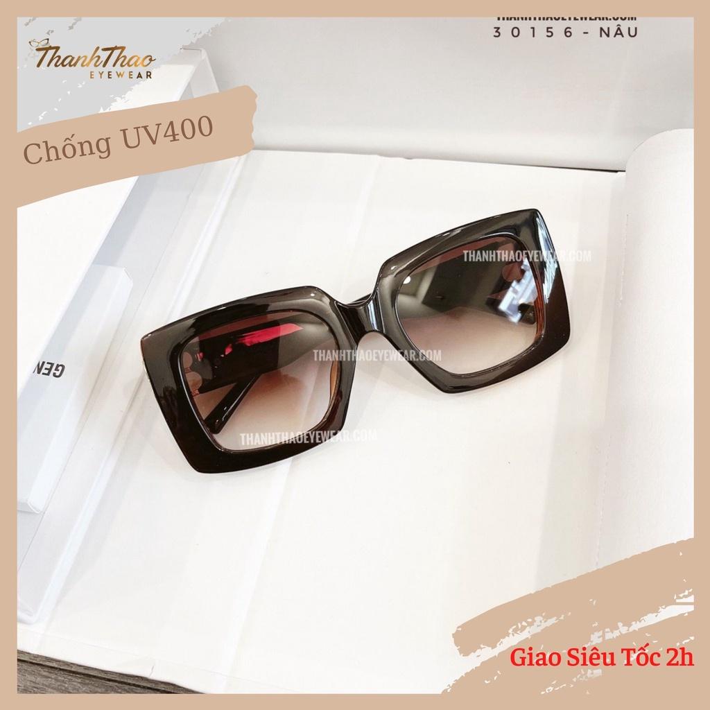 Kính Mát Kính Râm Nữ Vuông Bản To Nâu B30156 Thời Trang Cao Cấp- ThanhThao Eyewear