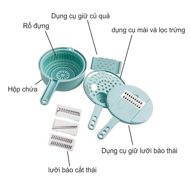 BỘ NẠO GỌT CỦ QUẢ ĐA NĂNG LÚA MẠCH