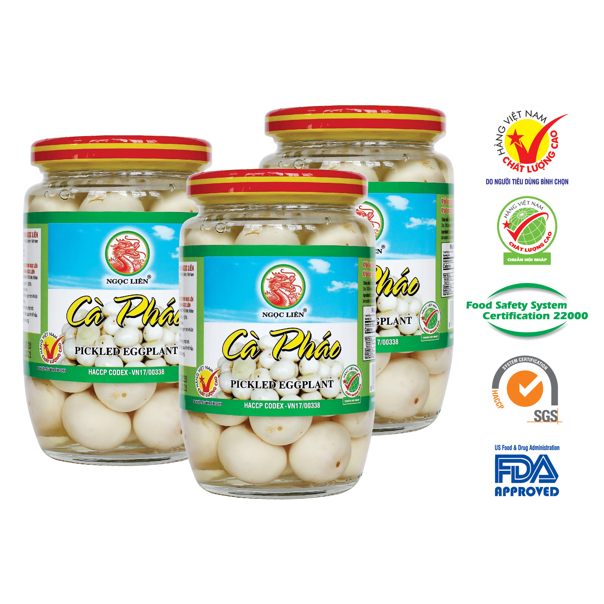 3 Hũ Cà pháo 365g Ngọc Liên