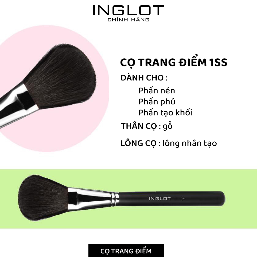 Bộ trang điểm má hồng, bắt sáng, tạo khối 3in1 Face Palette + Cọ trang điểm mặt Makeup Brush 1Ss - Inglot