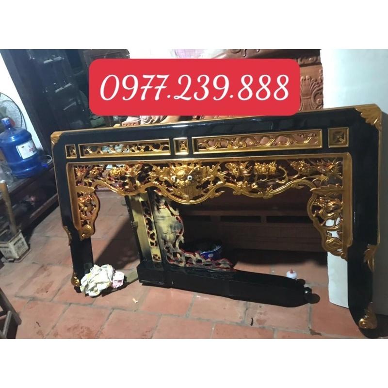 Án gian bàn thờ sơn son thiếp vàng chân 14cm