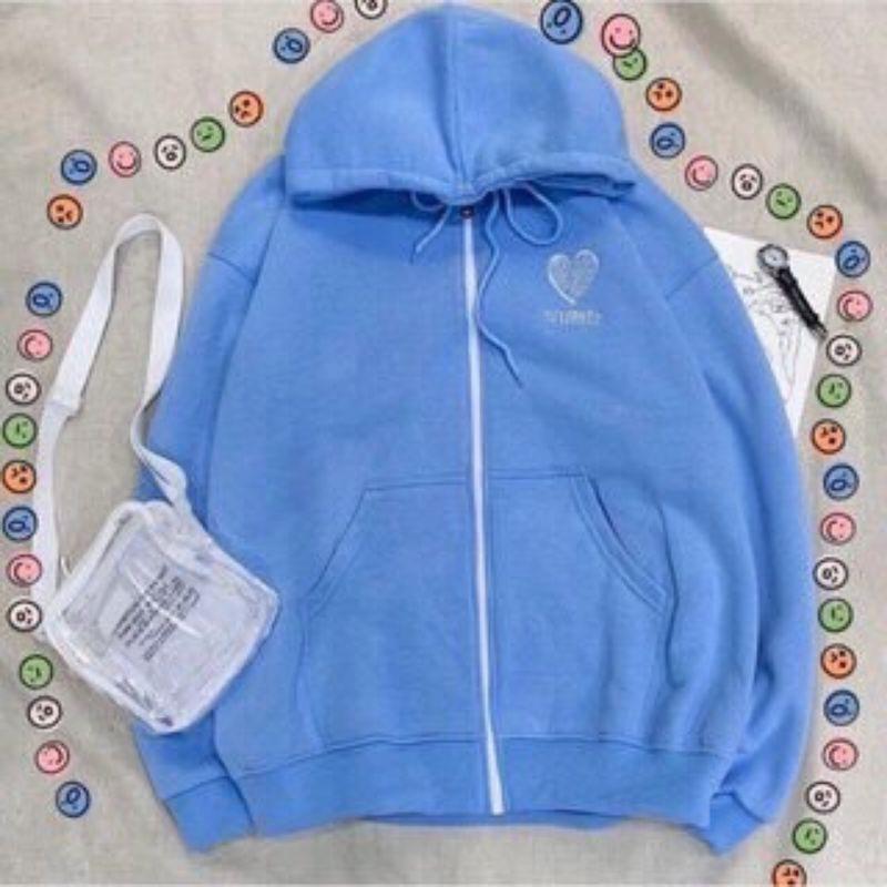 Áo khoác hoodie nữ , áo khoác nữ vải nỉ ngoại dày mịn