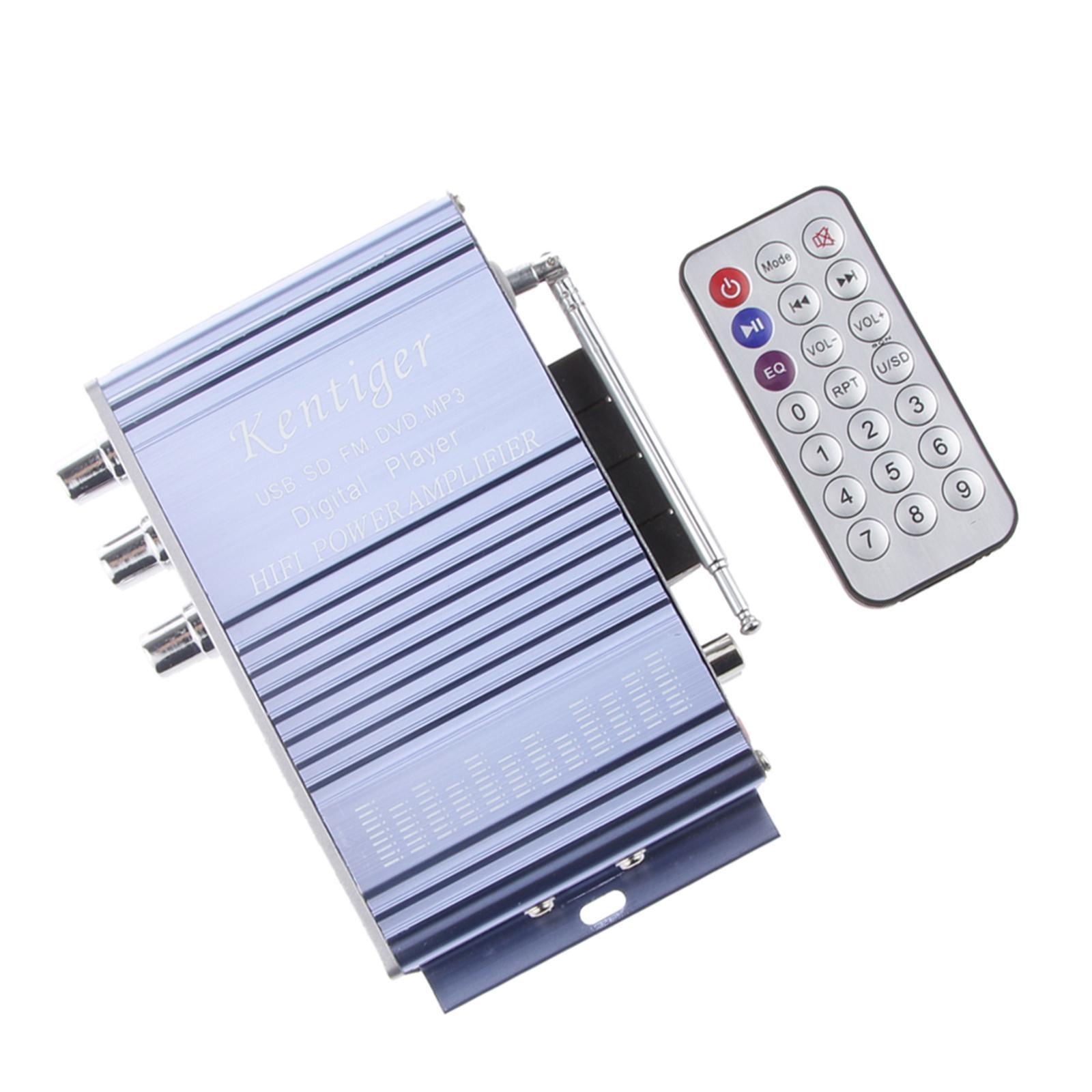 2- HY502 FM MP3 Audio Speaker Car Stereo HiFi Amplifier Player