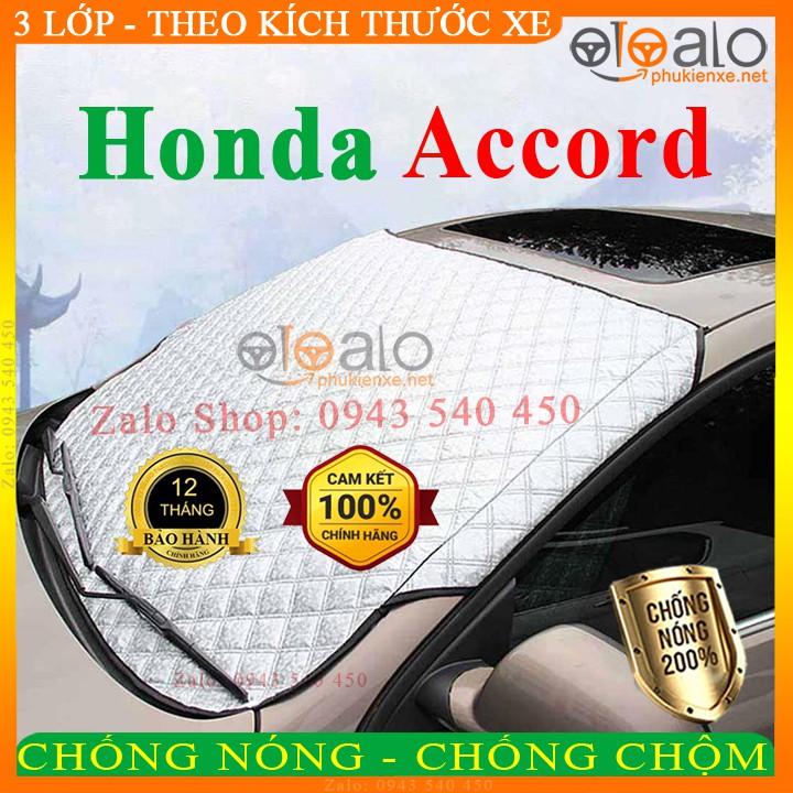 Tấm che chắn nắng kính lái ô tô Honda Accord CAO CẤP 3 Lớp Chắn Nắng Cản Nhiệt | OTOALO