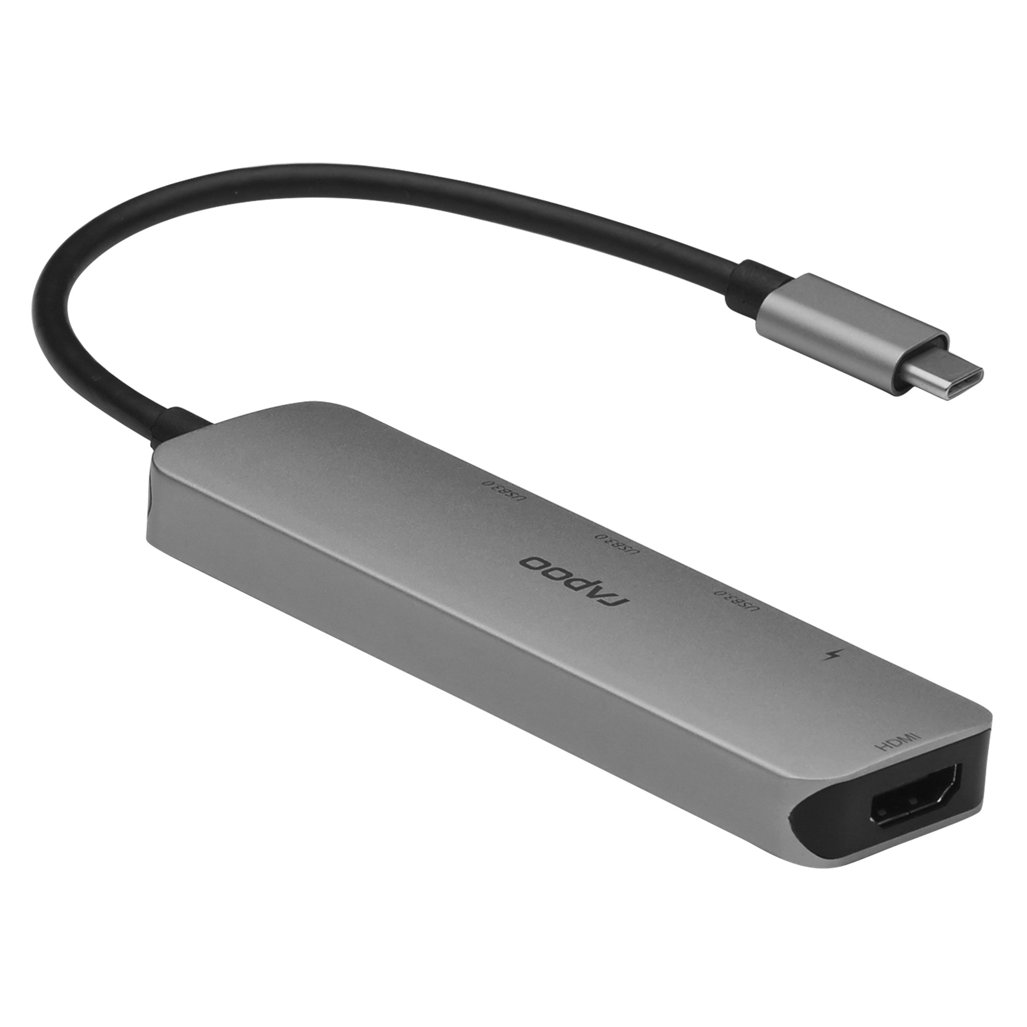 Bộ chia Rapoo XD100 / USB-Type C Đa Năng (5 trong 1) - Hàng chính hãng