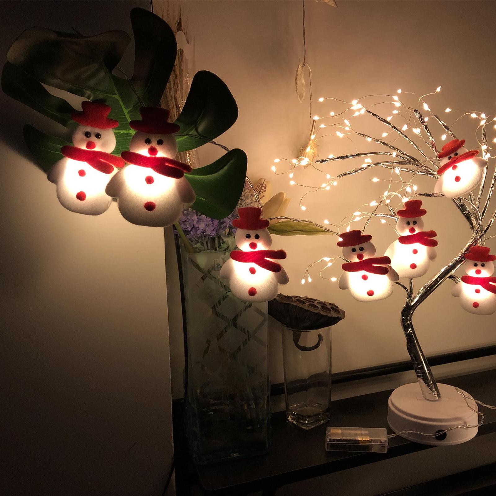 Christmas LED Snowman Lights Indoor Outdoor String Fairy Xmas