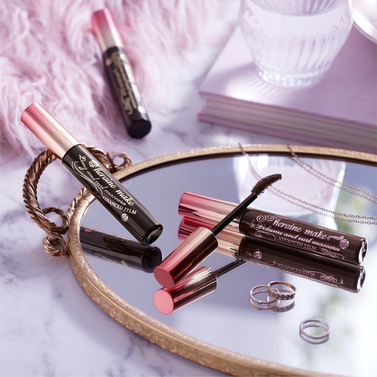 Mascara Dạng Màn Film Kissme Heroine Make Chống Trôi, Giúp Nâng Cong Và Dài Mi (6G)