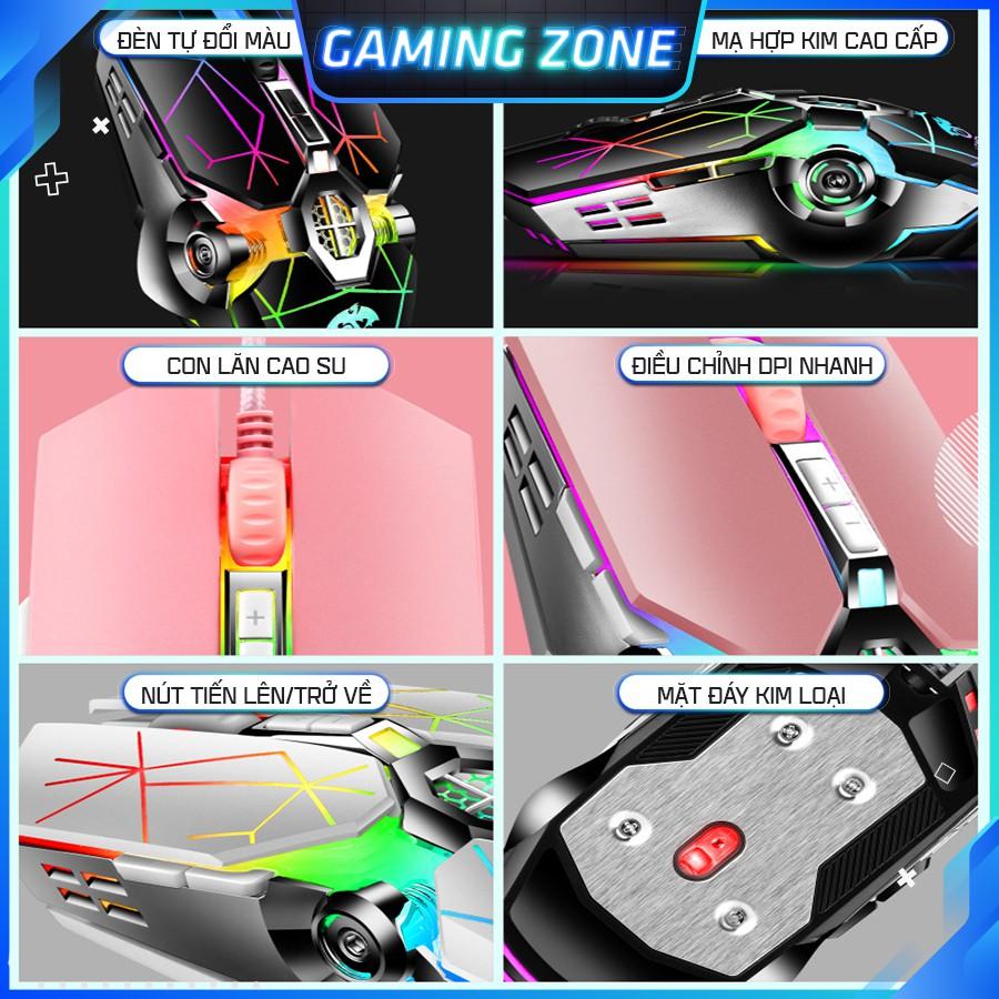 Chuột chơi game có dây S30 PRO LED RGB 7 màu cực đẹp, dây siêu bền, phần mềm chỉnh DPI