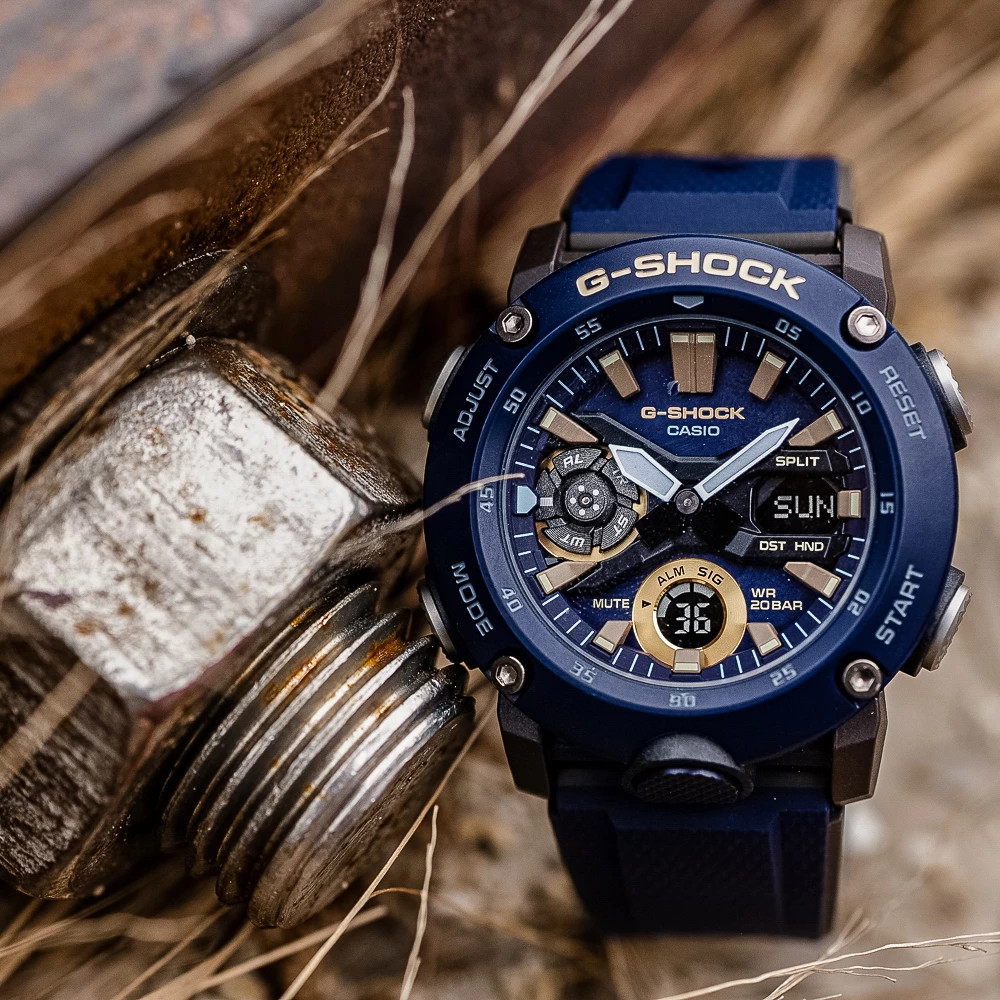 Đồng Hồ Nam Casio G Shock GA-2000-2A Cấu Trúc Bảo Vệ Lõi Cacbon - Chống Nước 200m