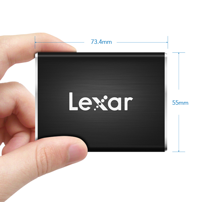 Ổ cứng di động SSD Lexar SL100 Pro Portable USB Type C 3.1 up to 1050MB/s read, up to 900MB/s write - Hàng Chính Hãng