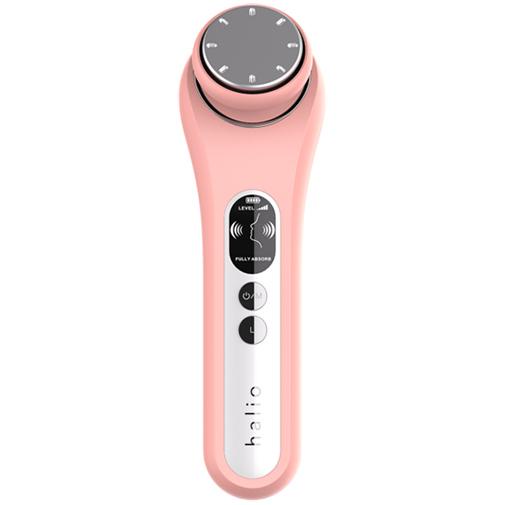 Máy Đẩy Tinh Chất Dưỡng Trắng Nóng Lạnh Halio Ion Hot &amp; Cool Beauty Device - Màu Coral- Hàng Chính Hãng