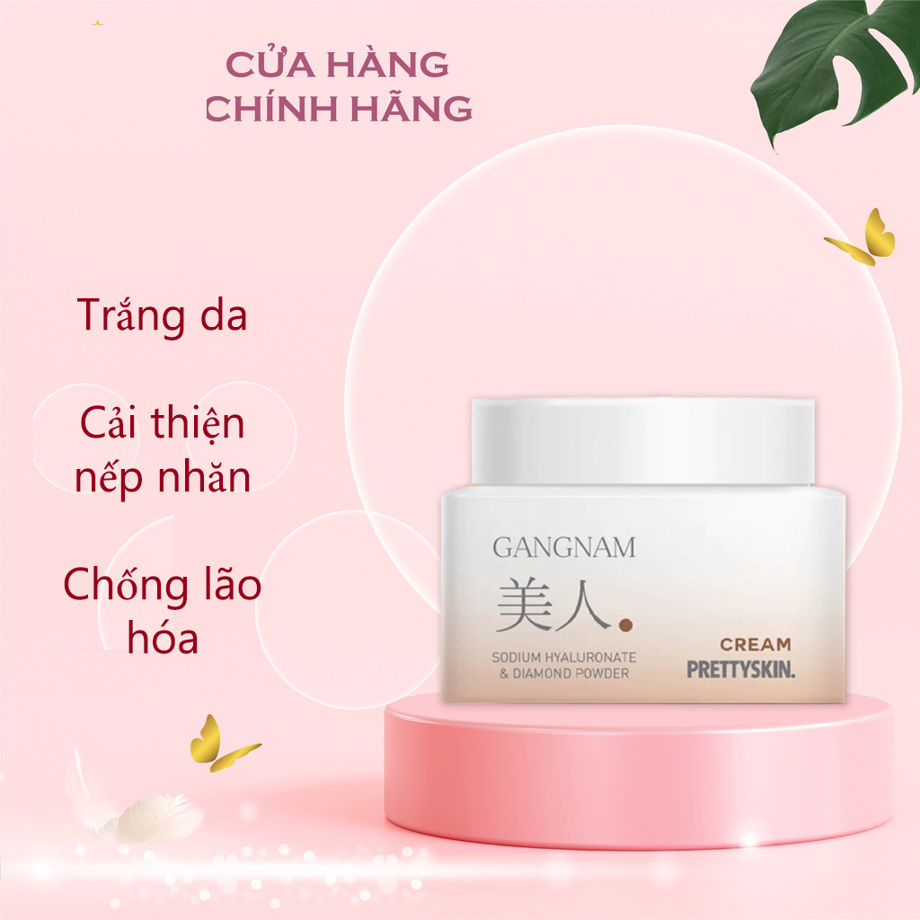 Kem dưỡng trắng da, mờ nám Pretty Skin GANGNAM MIIN Cream 50ml