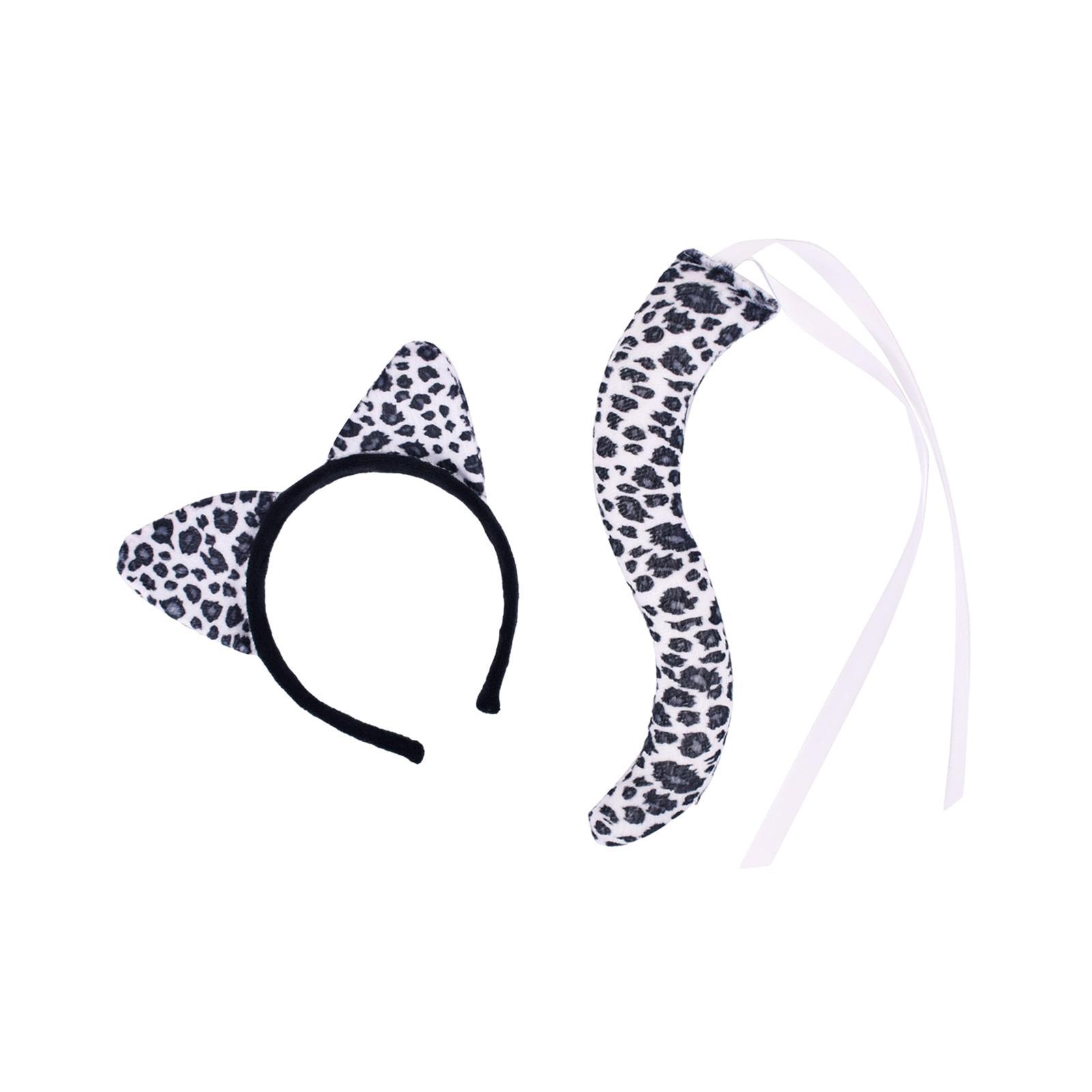 Black Leopard Ears and Long Tail Cosplay for Performance Prom Birthday Gifts