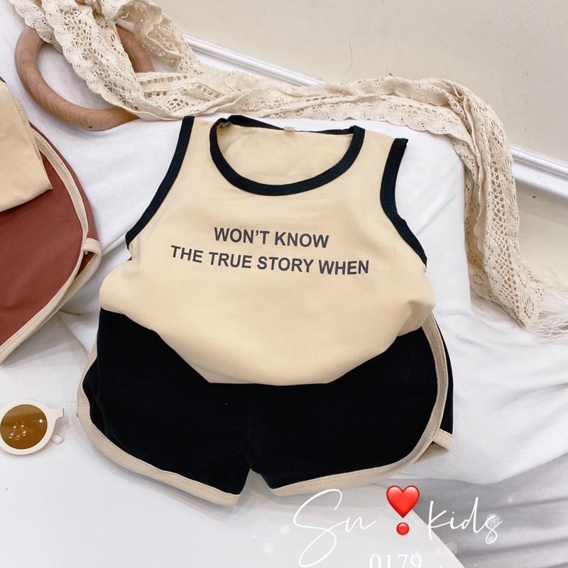 Bộ Ba Lỗ Sát Nách Bo Viền Cho Bé Trai Won’t Know