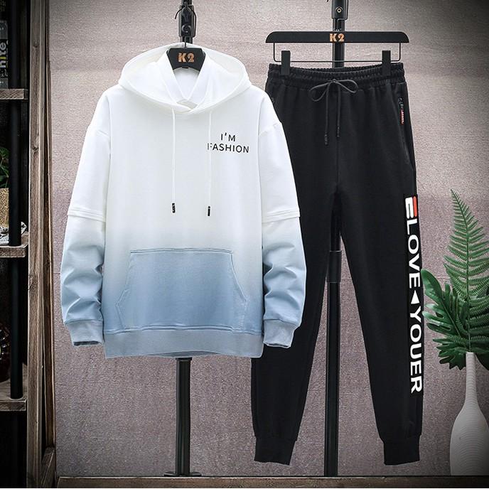 Bộ Quần Áo Nam Áo Hoodie Phối Màu Quần Jogger Phong Cách Thể Thao Thời Trang Zenkonu TOP NAM 1000118 + QUAN NAM 1000069