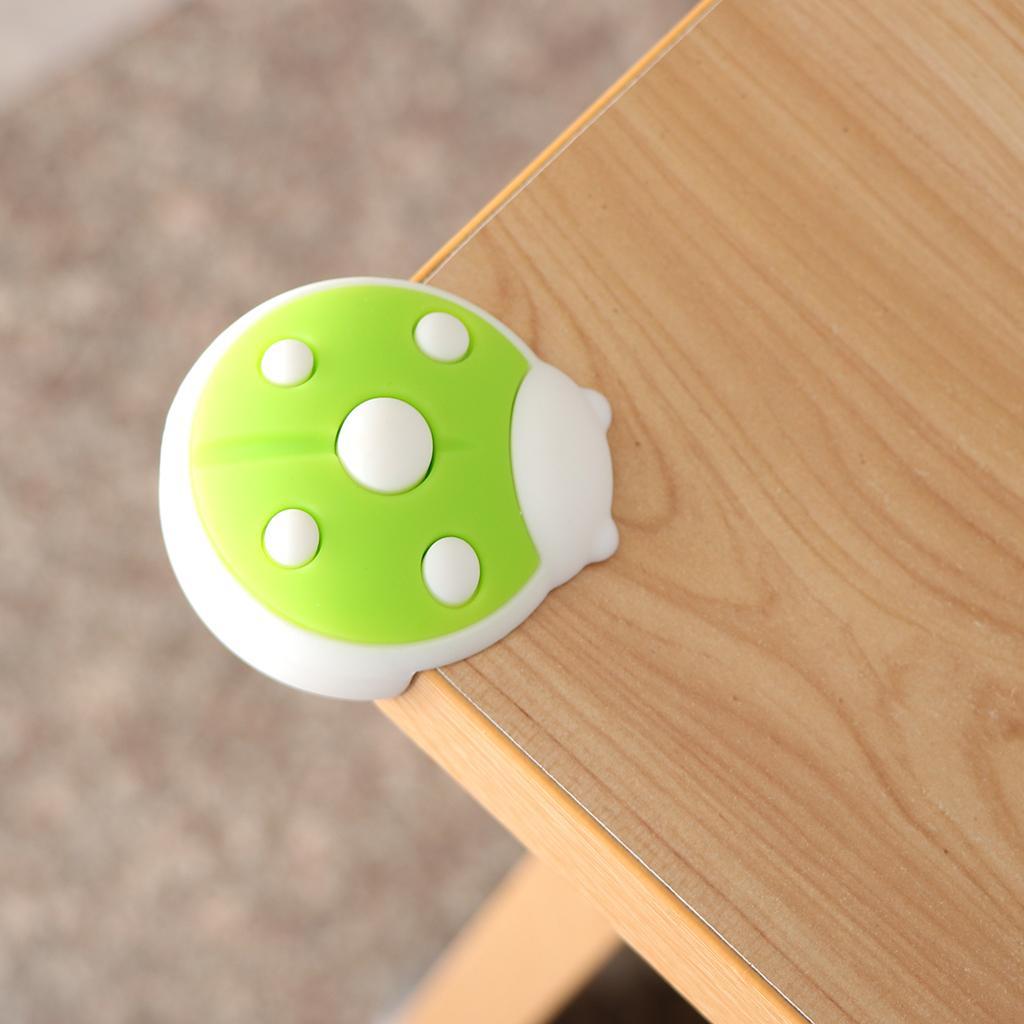 4 PCS Baby Cartoon Ladybug Protector Edge Safety Glass Table Desk Cushion Guard Bumper