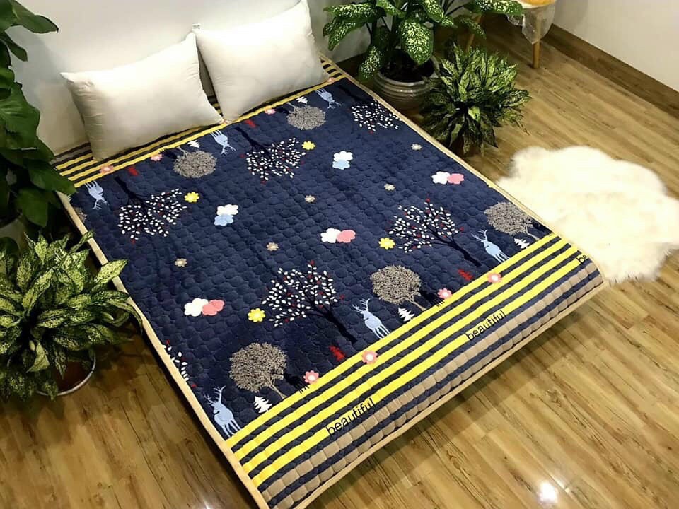 Thảm cừu trải giường trải sàn 3 lớp - Thảm trải giường trải sàn lông cừu 3 lớp