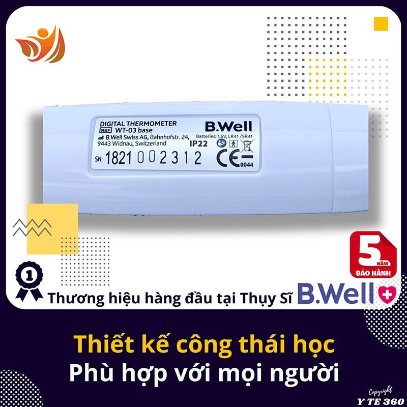 Nhiệt kế điện tử kẹp nách, miệng B Well WT 03 | Sản Xuất Tại Thụy Sĩ