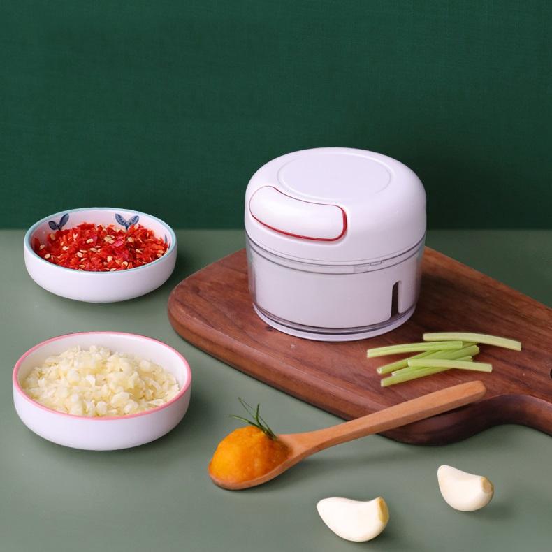 Dụng cụ xay tỏi ớt, nghiền gia vị thực phẩm dây rút thông minh FOOD CHOPPER