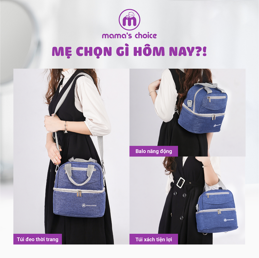 Hút Sữa Di Chuyển Mama’s Choice, Combo Thiết Kế Nhỏ Gọn, Hút Sữa Mọi Lúc Mọi Nơi, Bảo Quản Sữa Mẹ Lên Đến 14 Tiếng