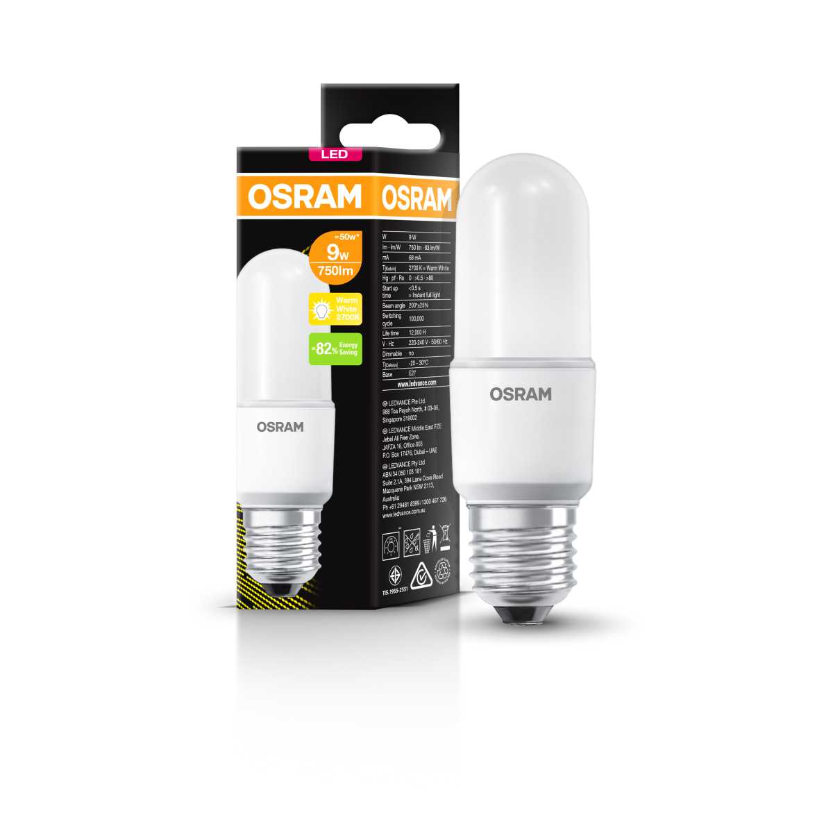 Bóng đèn LED Eco Stick G3 OSRAM - Thiết kế nhỏ gọn, Ánh sáng hoàn hảo, Chất lượng đáng tin cậy - Hàng Chính Hãng