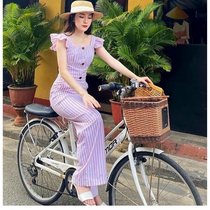Set bộ quần và áo tay cánh tiên xinh xắn - nhiều size, form dáng chuẩn thích hợp mặc dạo phố, du lịch đẹp