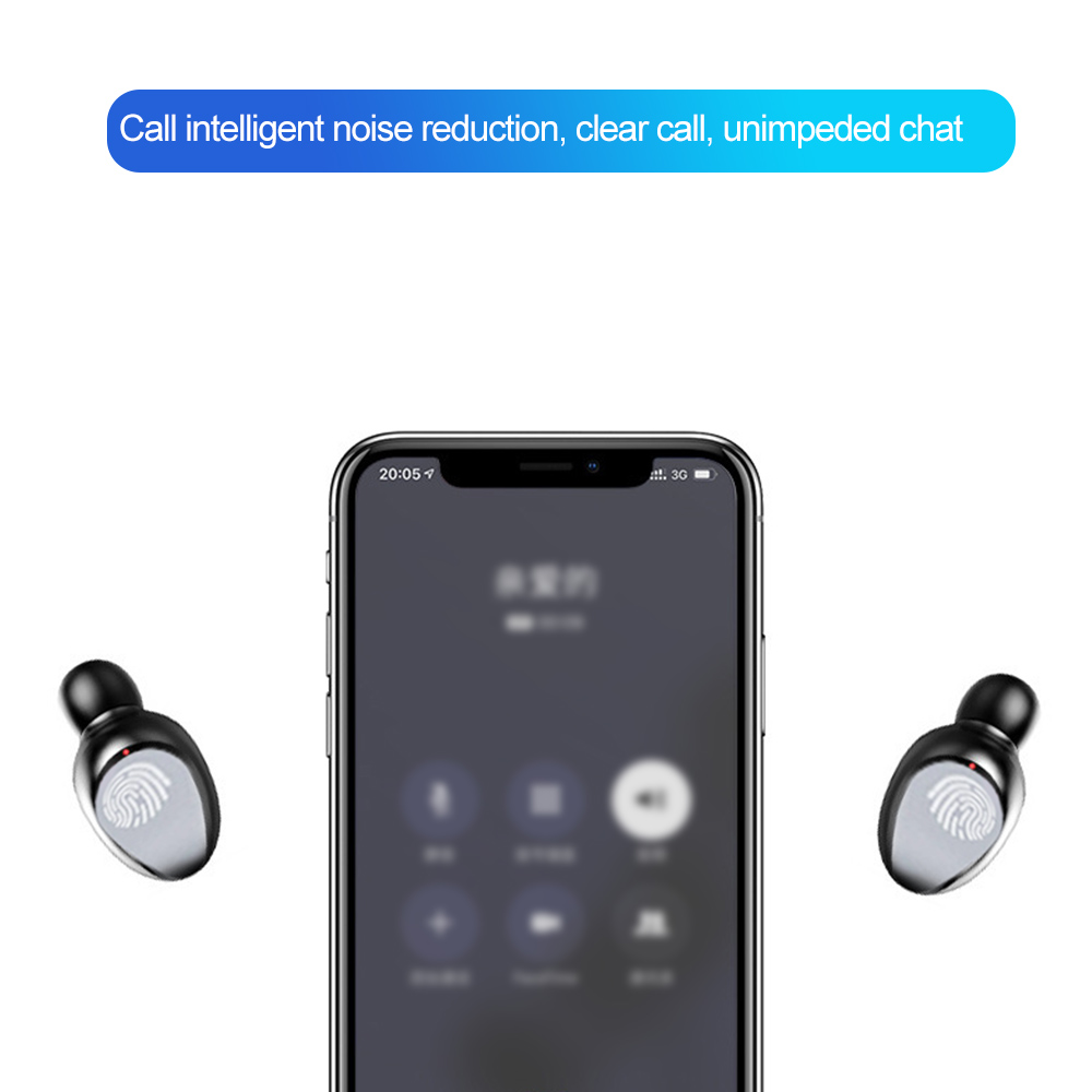 Tai Nghe Nhét Tai Kép BT5.0 HD Có Hộp Sạc