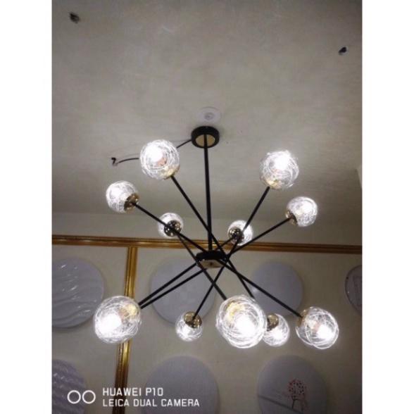 Đèn thả 10 bóng, đèn trần, đèn trang trí trần, đèn trang trí phòng khách, đèn tròn thả, đèn decor D986 DT DDT