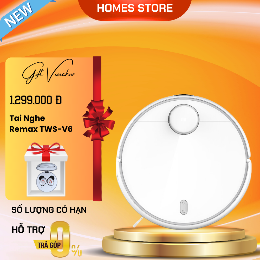 Robot Hút Bụi Lau Nhà Xiaomi S20 Lưu Nhiều Bản Đồ Lực Hút 5000 Pa - Hàng Chính Hãng