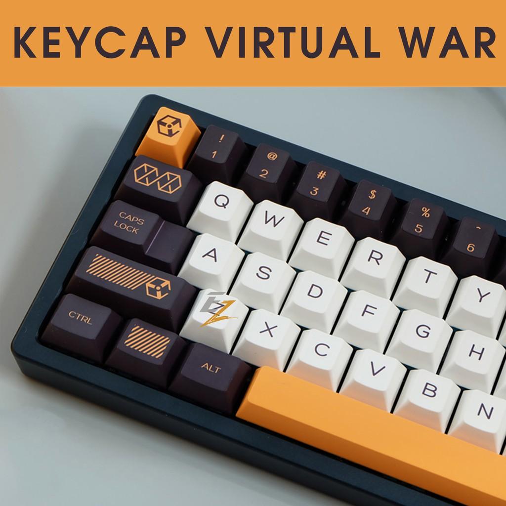 Keycap cho bàn phím Virtual War Cherry Profile Thick PBT 141 Phím | Gearbros