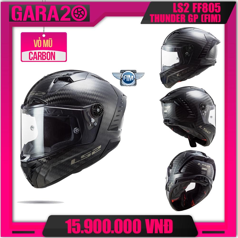 MŨ BẢO HIỂM FULLFACE LS2 FF805 THUNDER GP RACING CARBON (CHUẨN ĐUA FIM) - GARA20