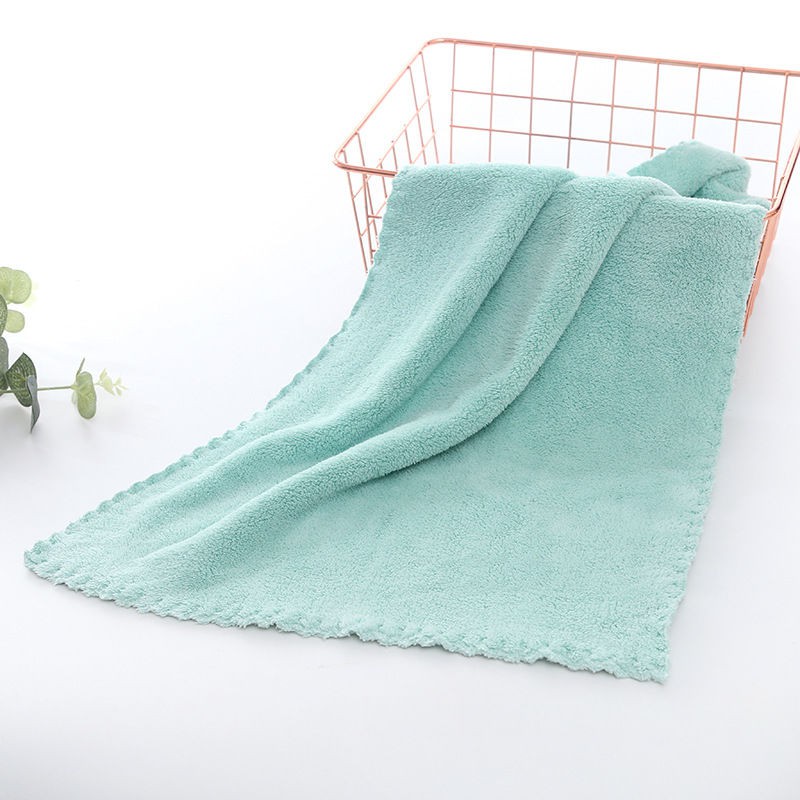 Combo 4 Khăn Lau Đầu Lông Cừu Hàn Quốc Siêu Thấm Hút Cực Mịn - 35x75 cm - Trơn (giao màu ngẫu nhiên)