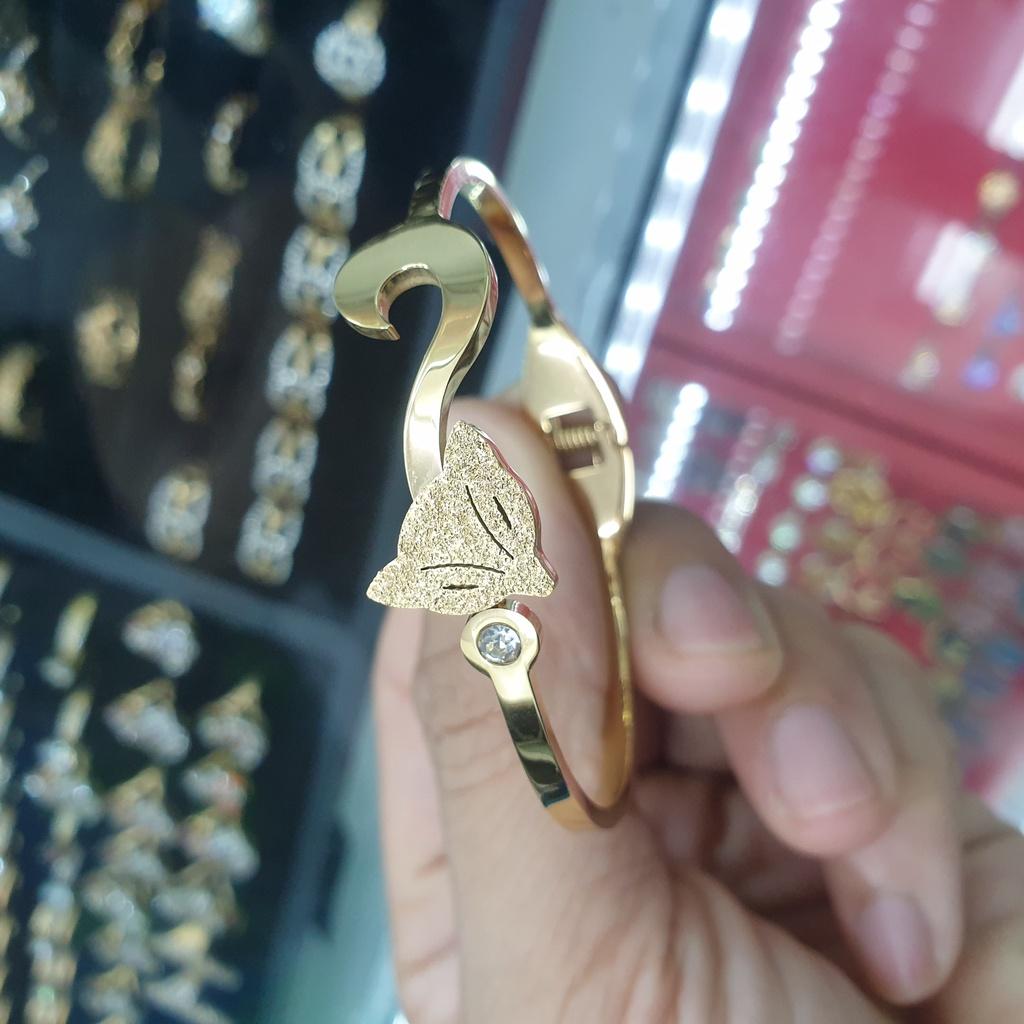 Vòng Tay Hồ Ly Titan Bền Màu Không Đen-Hàng sáng đẹp dùng tắm rửa thoải mái