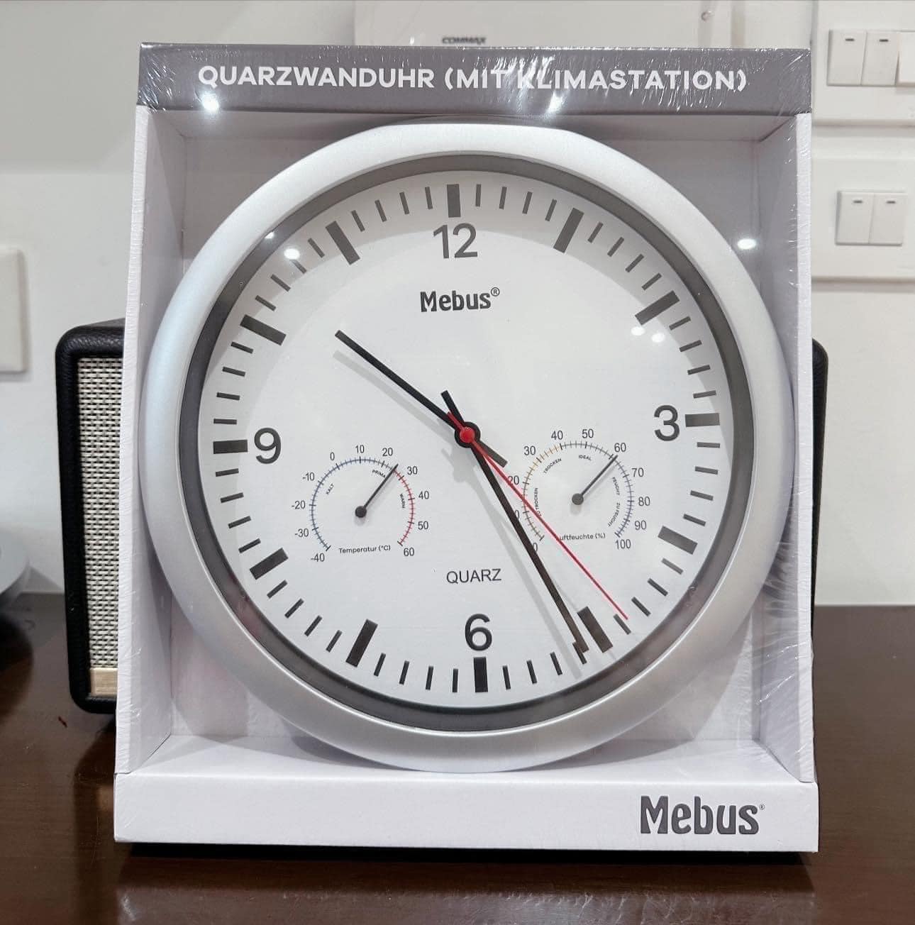 ĐỒNG HỒ TREO TƯỜNG MEBUS 25CM NỘI ĐỊA ĐỨC hàng chính hãng