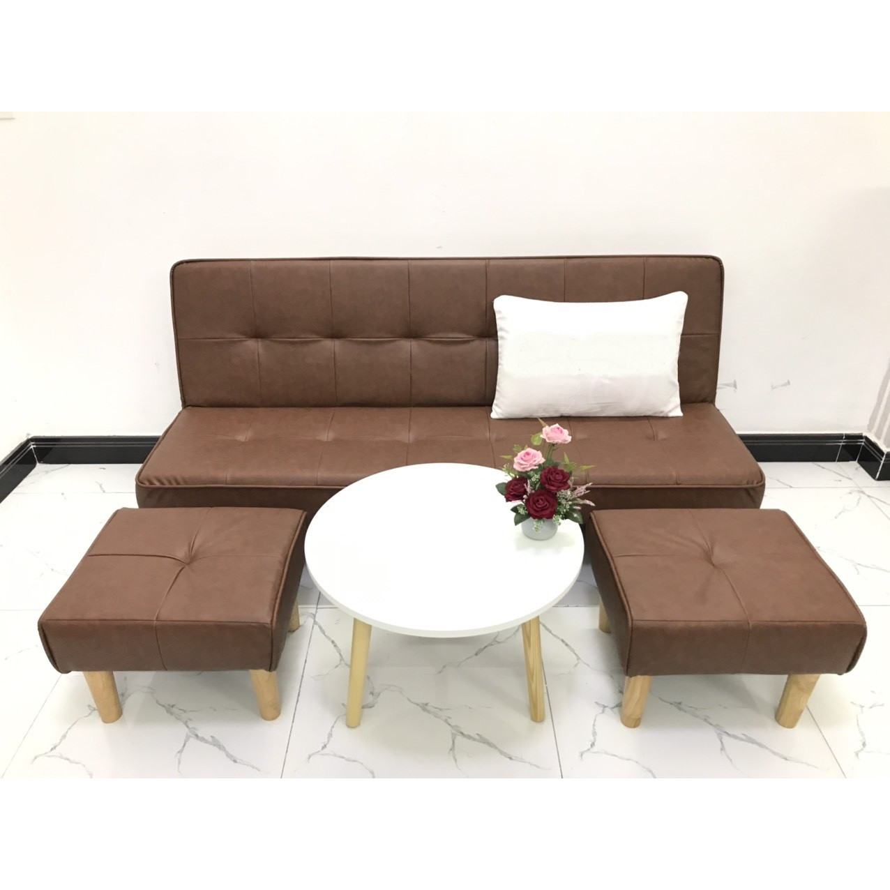 Bộ ghế sofa giường 1m7x90, sofa bed phòng khách Sivali10