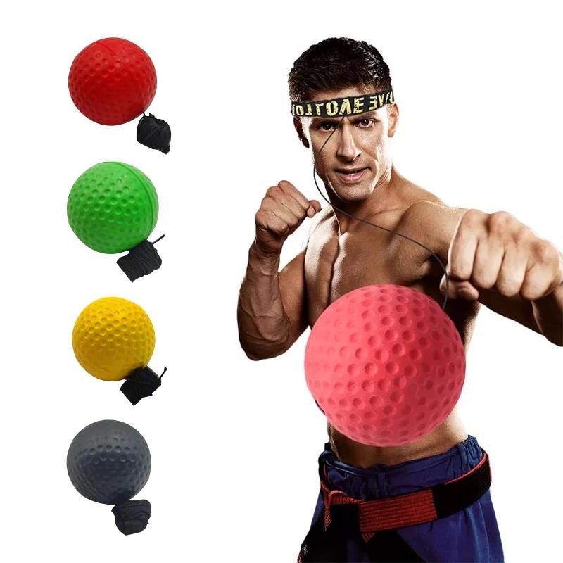 Boxing Speed ​​Ball Boxing Boxeo MMA cho Boxing Boxe Boxing Boxing đến Pelota Boxeo Boxing Toy Réaction Ball Color: 60gyellowtennisball