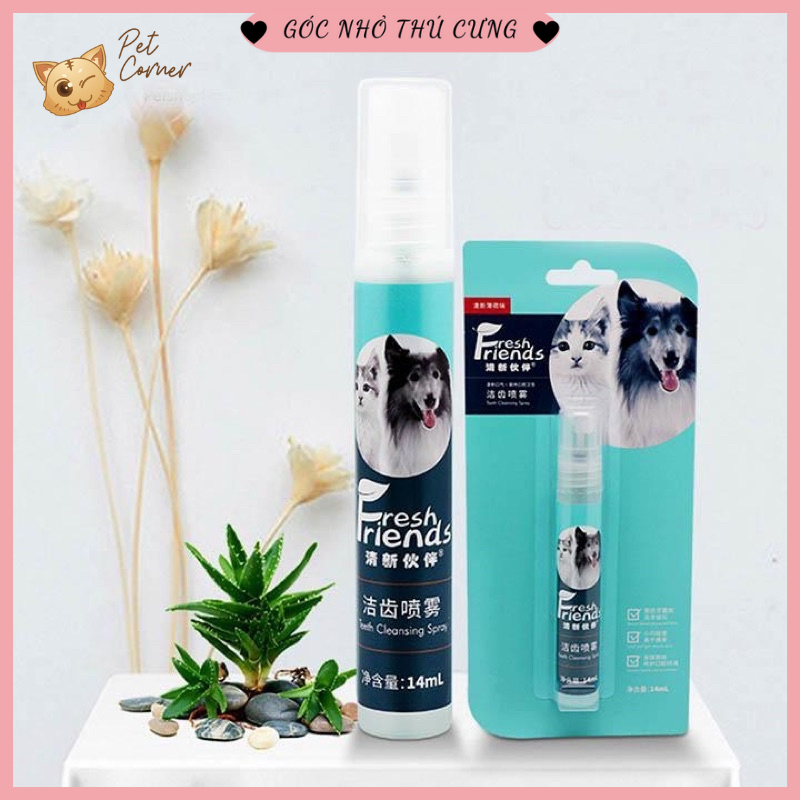 Xịt thơm miệng cho chó mèo Fresh Friends 14ml