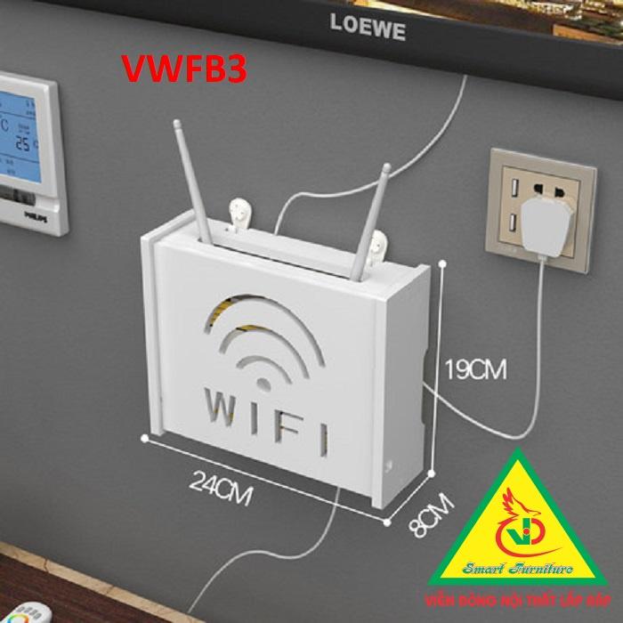 KỆ WIFI TREO TƯỜNG - TỦ KỆ ĐA NĂNG VWFB01- NỘI THẤT LẮP RÁP Viendong Adv